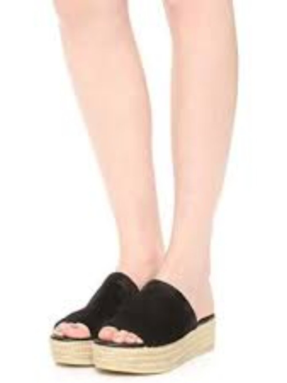 Vince Solana Espadrille Platform Slide Sandals - size 8